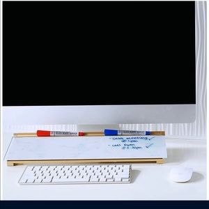 Quartet Glass Desktop Computer Pad - Whiteboard